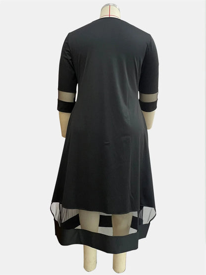 Elegant Plus Size A-Line Dress