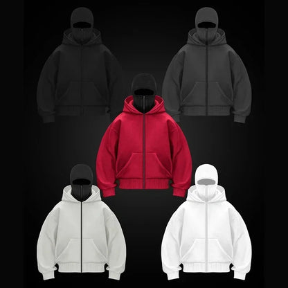 Face Mask Zip Hoodie