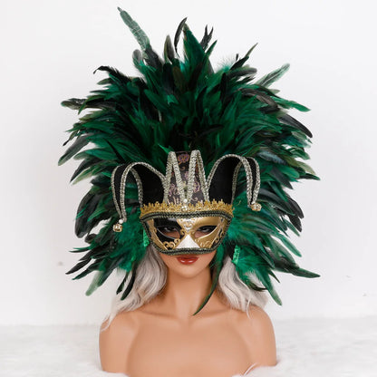 Feather Masquerade Party Mask