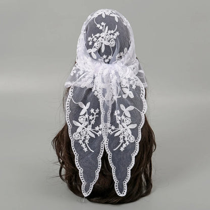 Bandana Silk Lace Scarf
