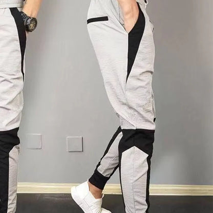 Slim Splicing Elastic Trouser