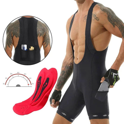 X-Tiger Cycling Bib Shorts Pocket