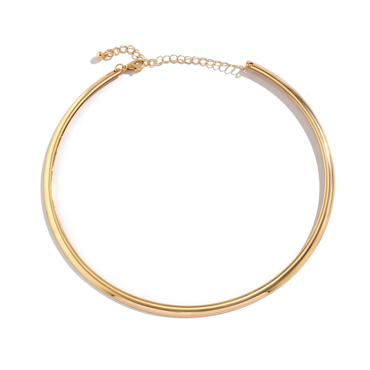 Vintage Metal Torques Choker Necklace