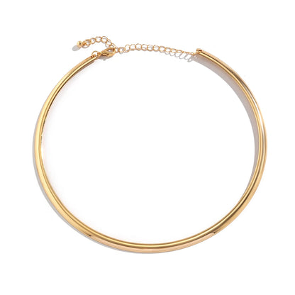 Vintage Metal Torques Choker Necklace