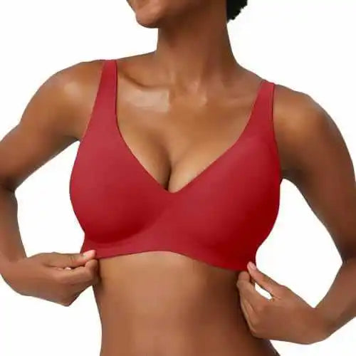 Wire-Free Seamless Leopard Print Bra