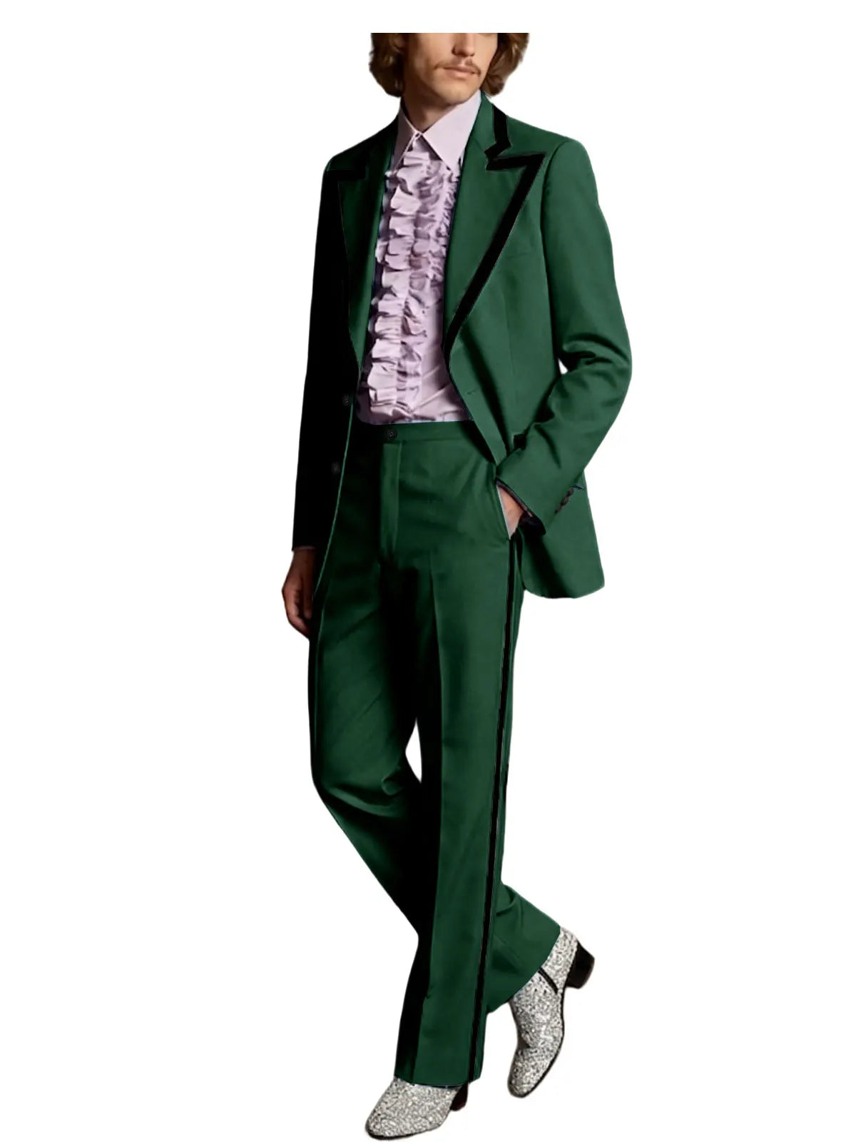 Tuxedo Black Trim Slim Suit
