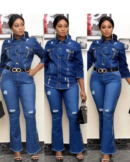 Female Jean Jacket Set