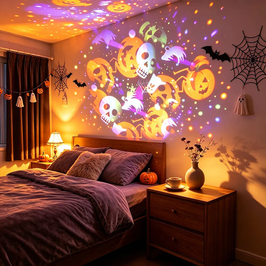 Rotating Halloween Pattern Projector