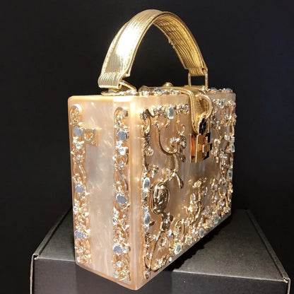 Beaded Sequined Evening Clutch