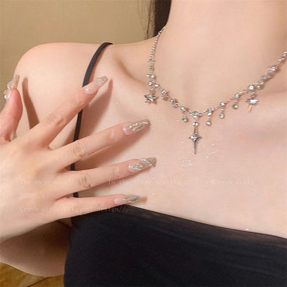 Crystal Cross Pendant Necklace