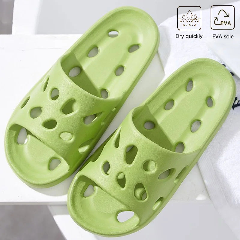 Bathroom House Cheese Flip Flops