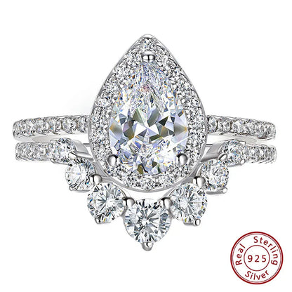 Pear Cut Bridal Ring Set