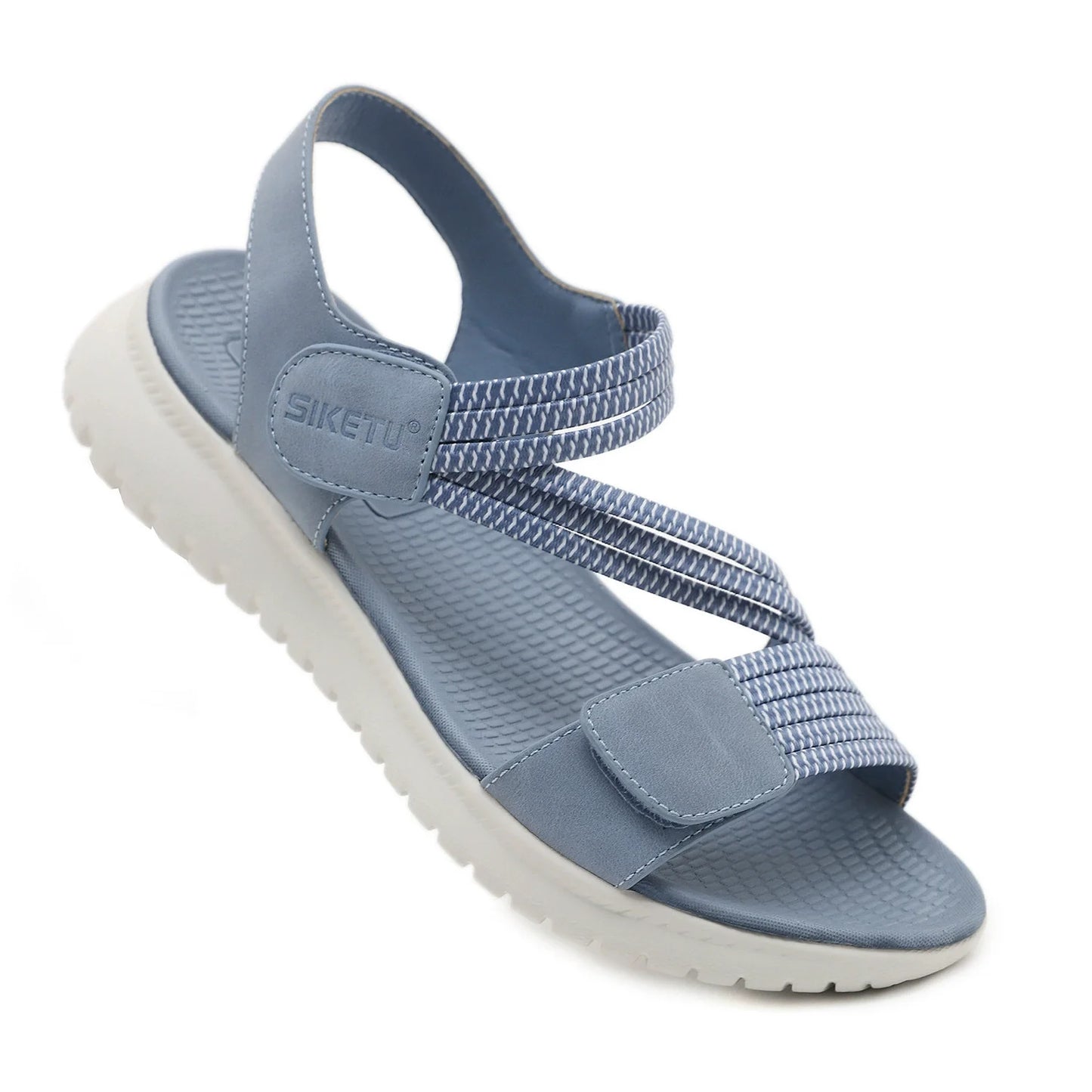 Striped Flat Sandals