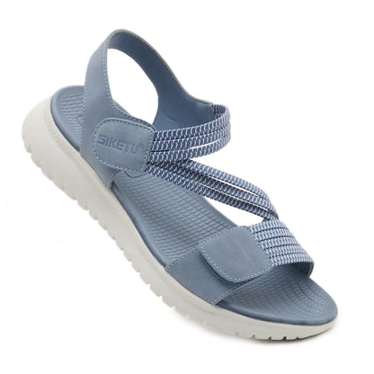 Striped Flat Sandals