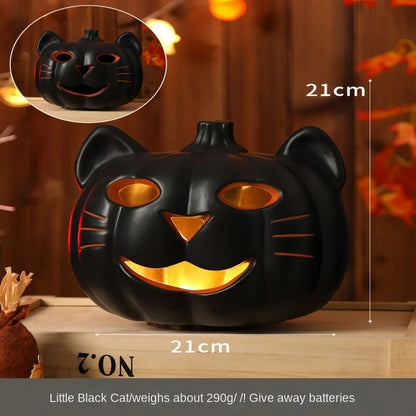 Glowing Pumpkin Lantern Decor