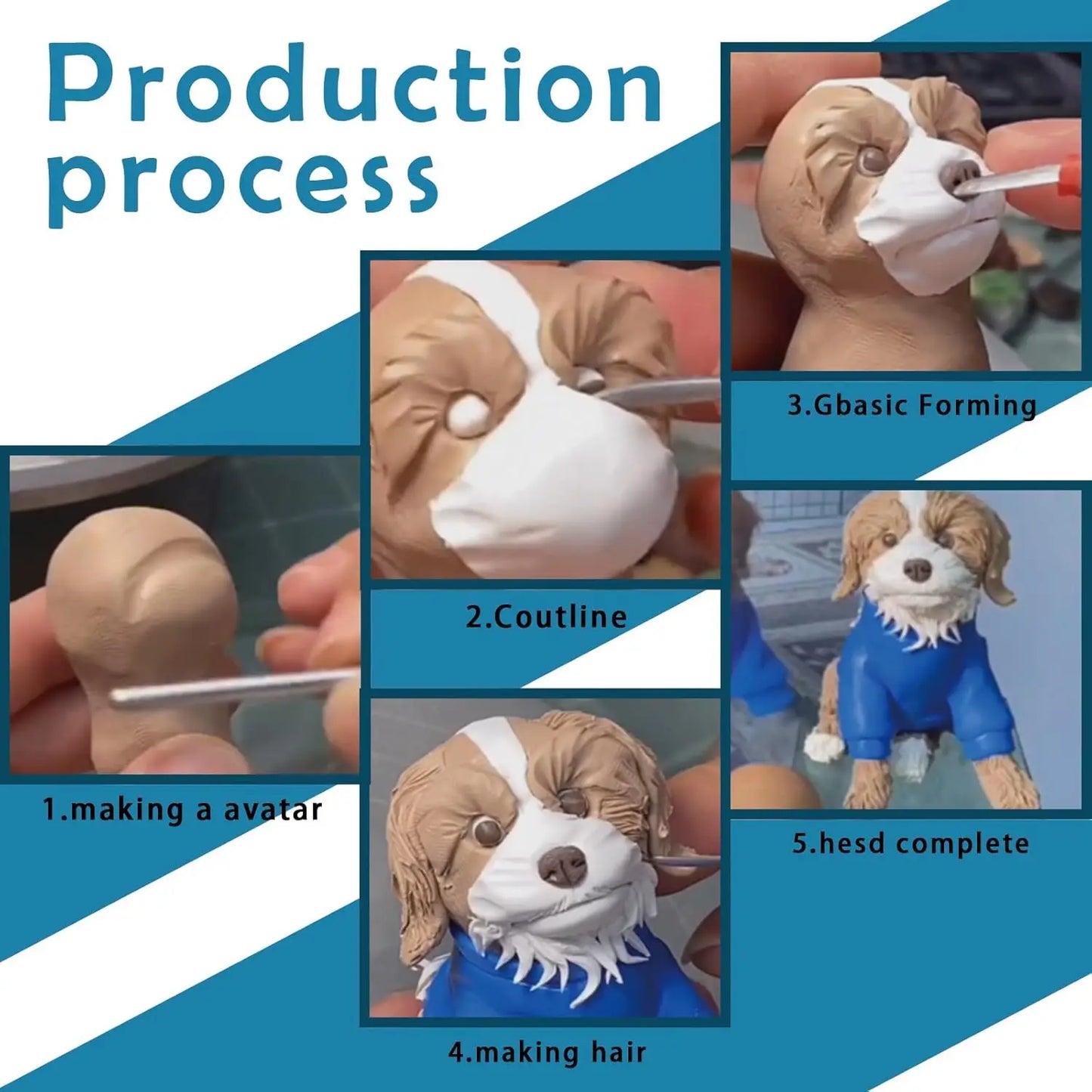 Custom Clay Pet Bobblehead