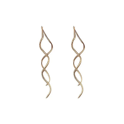 Wave Fringe Tassel Earrings