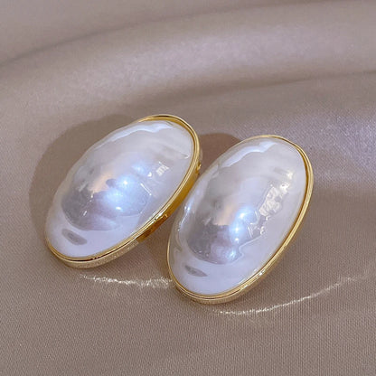 Pearl Geometric Earrings