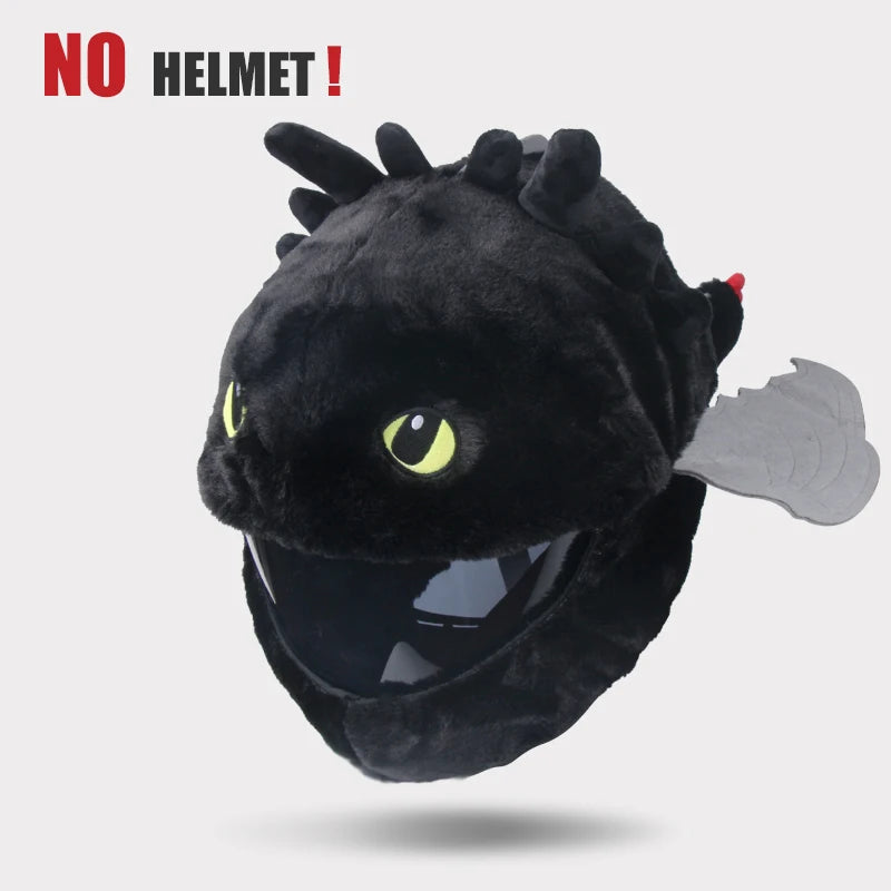 Plush Cartoon Full-Face Helmet Cover