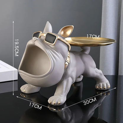 Bulldog Storage Statue