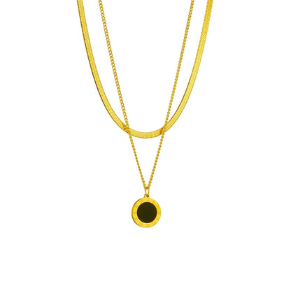 Roman Numeral Pendant Necklace