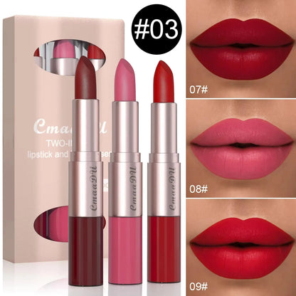 Waterproof Double Head Lipstick Set