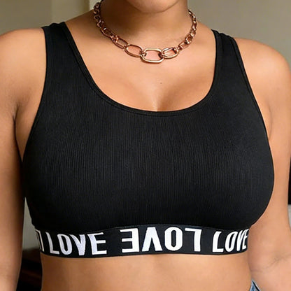 Sleeveless Crew Neck Sports BraLightweight