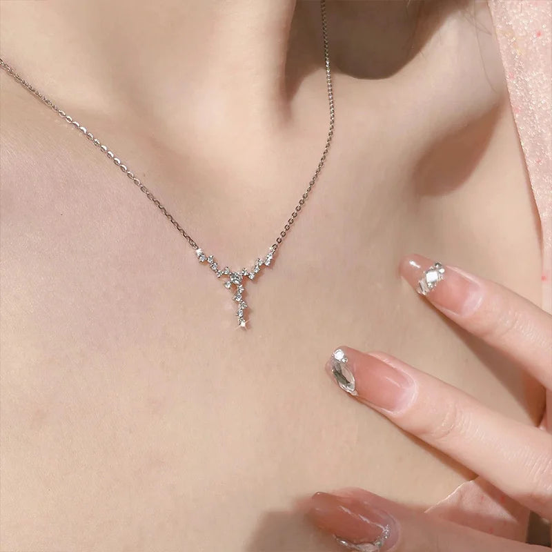 Crystal Cross Pendant Necklace