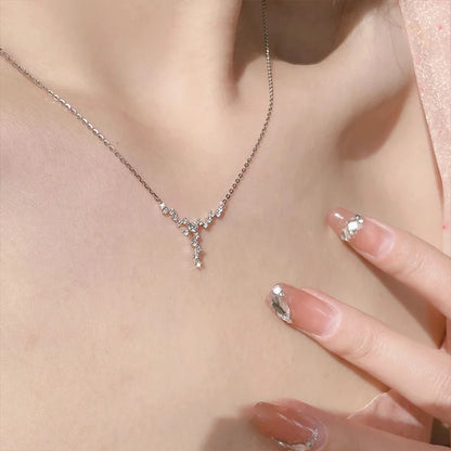 Crystal Cross Pendant Necklace