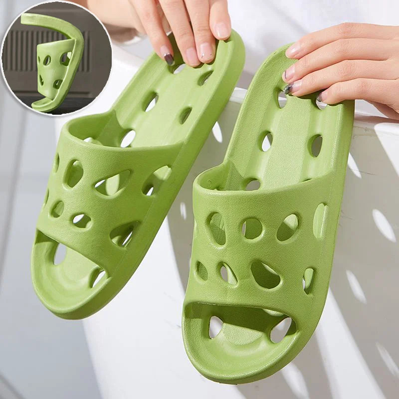 Bathroom House Cheese Flip Flops