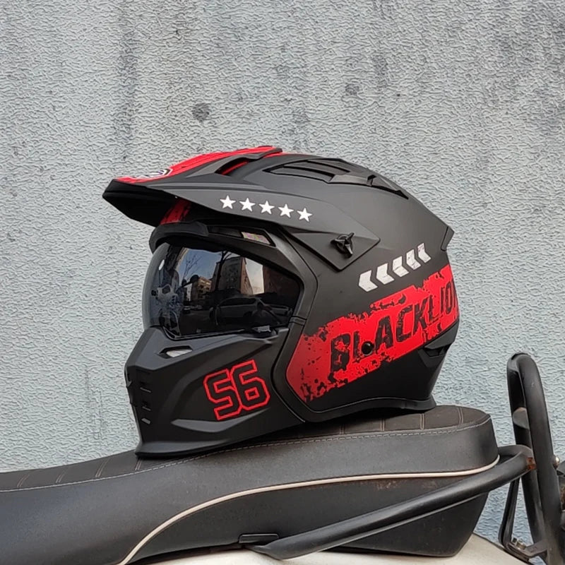 Vintage Warrior Motorcycle Helmet