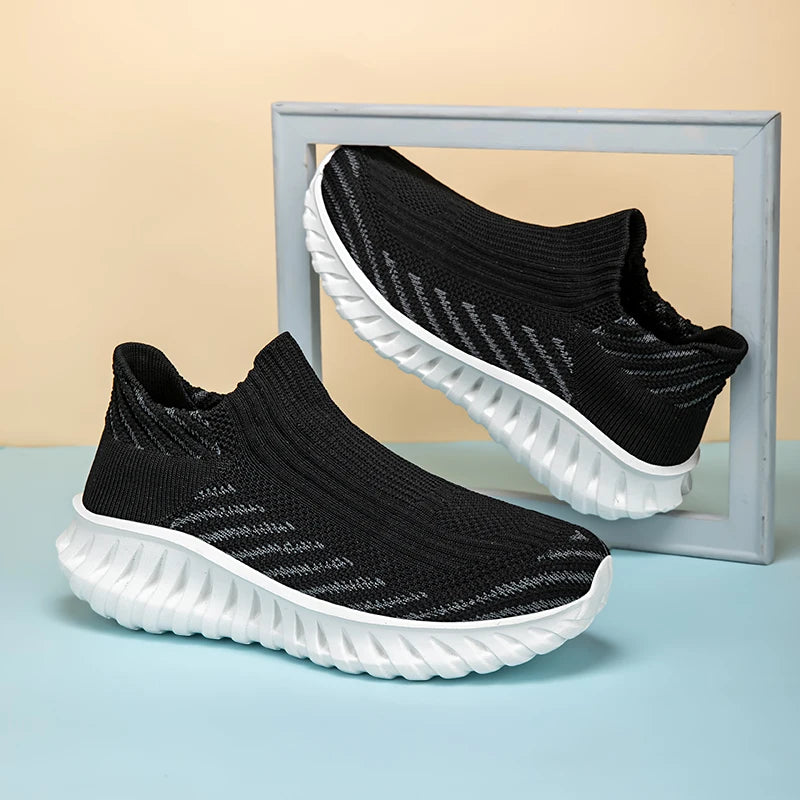 Thick-Sole Sock Running Sneakers