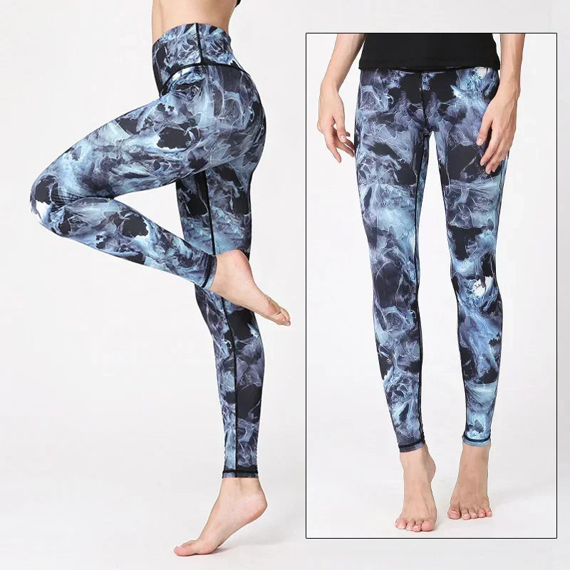 Cloud Hide Floral Push-Up Leggings