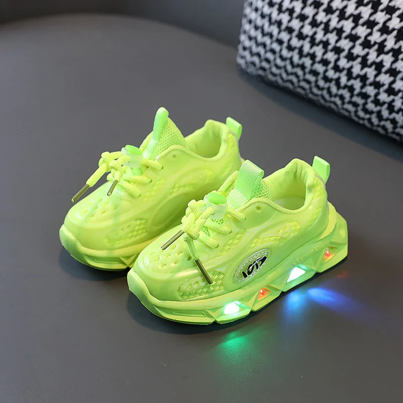 Elastic-Band Luminous Sneakers