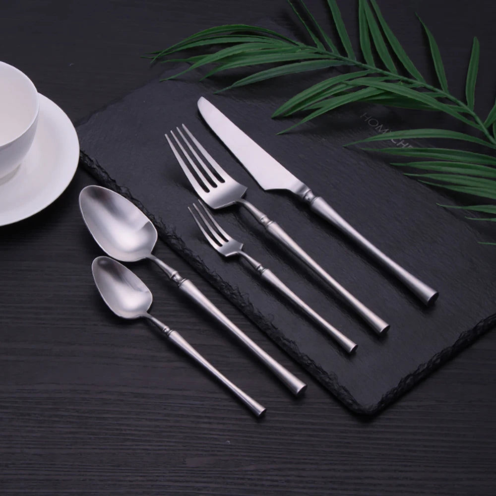 Metal Solid Sliver Cutlery Set