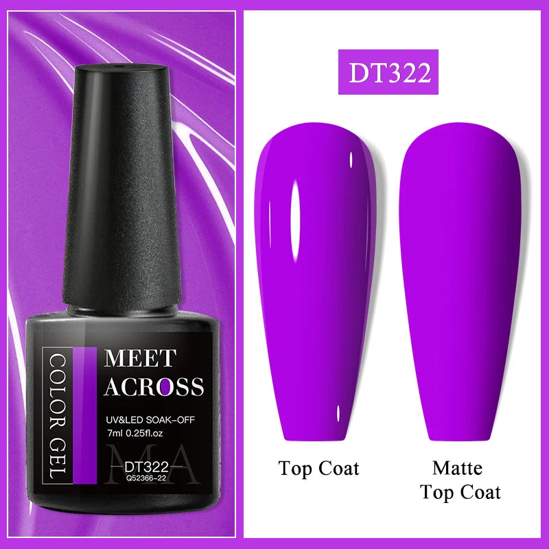 MEET ACROSS Matte Gel Polish