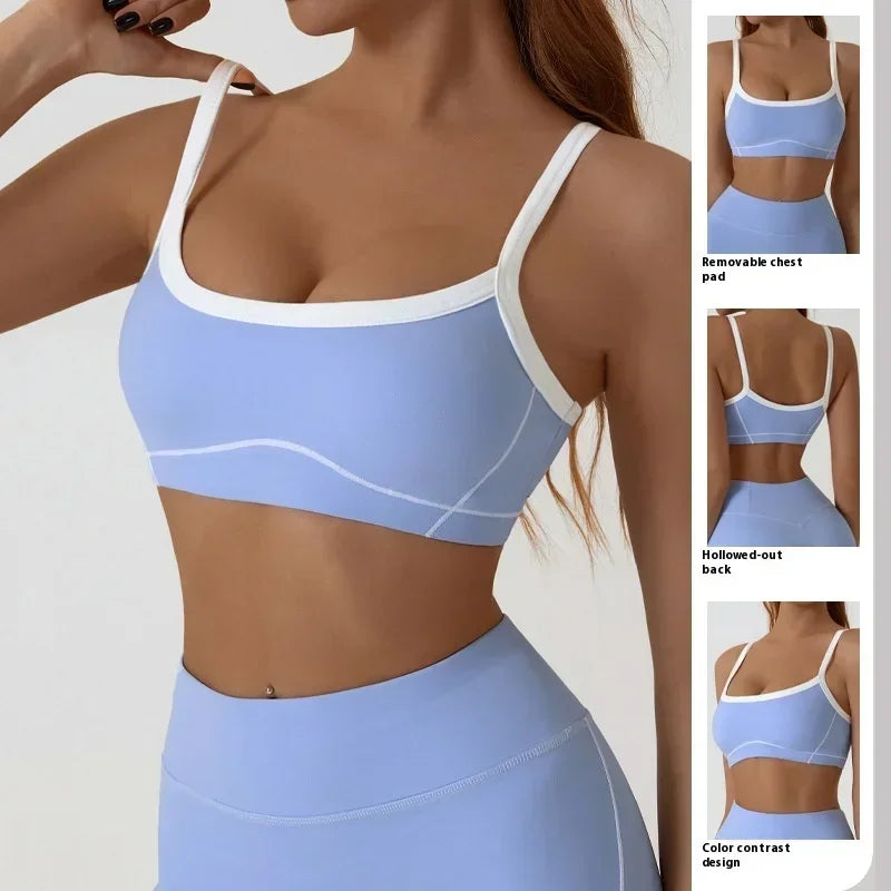 Yoga Sports Bra Color Clashing
