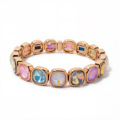 Colorful Rhinestone Beaded Bracelet