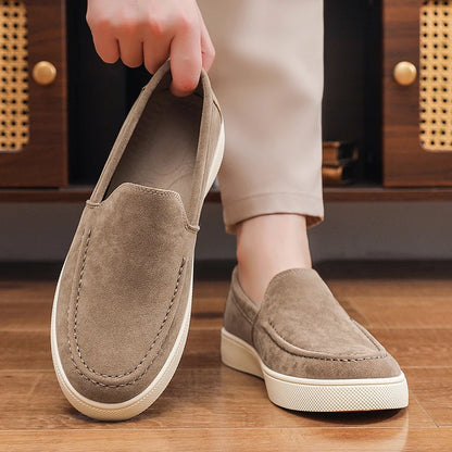 Suede Tassel Driving Loafers