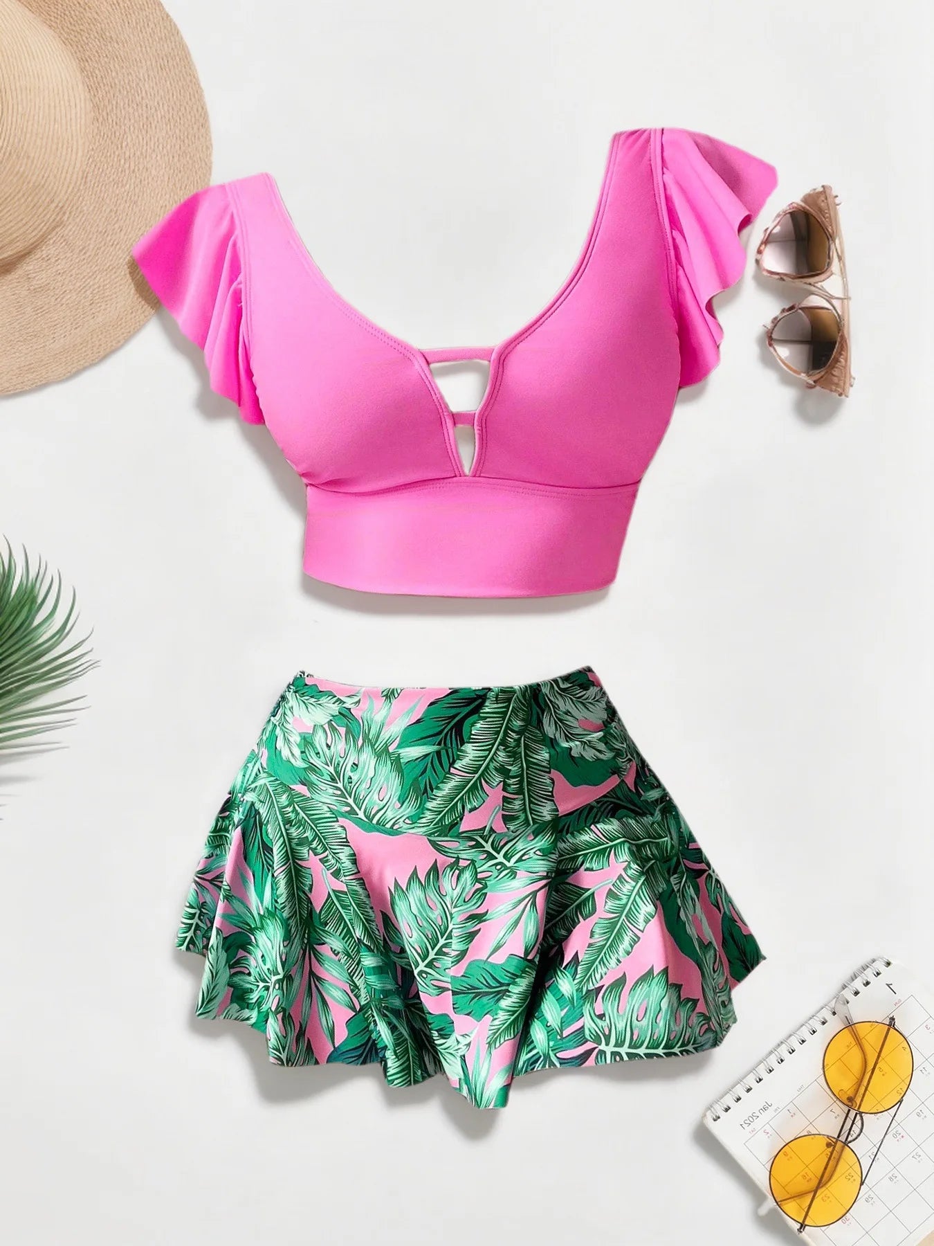 Deep V Bikini Set
