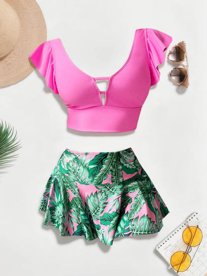 Deep V Bikini Set