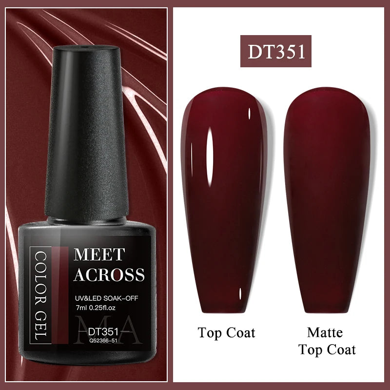 MEET ACROSS Matte Gel Polish