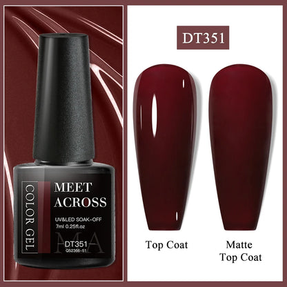 MEET ACROSS Matte Gel Polish