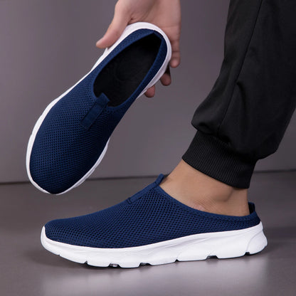Breathable Mesh Half-Slipper Shoes