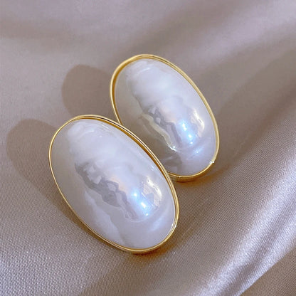 Pearl Geometric Earrings