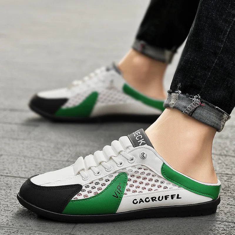 Summer Style Closed-Toe Half-Slip Loafers