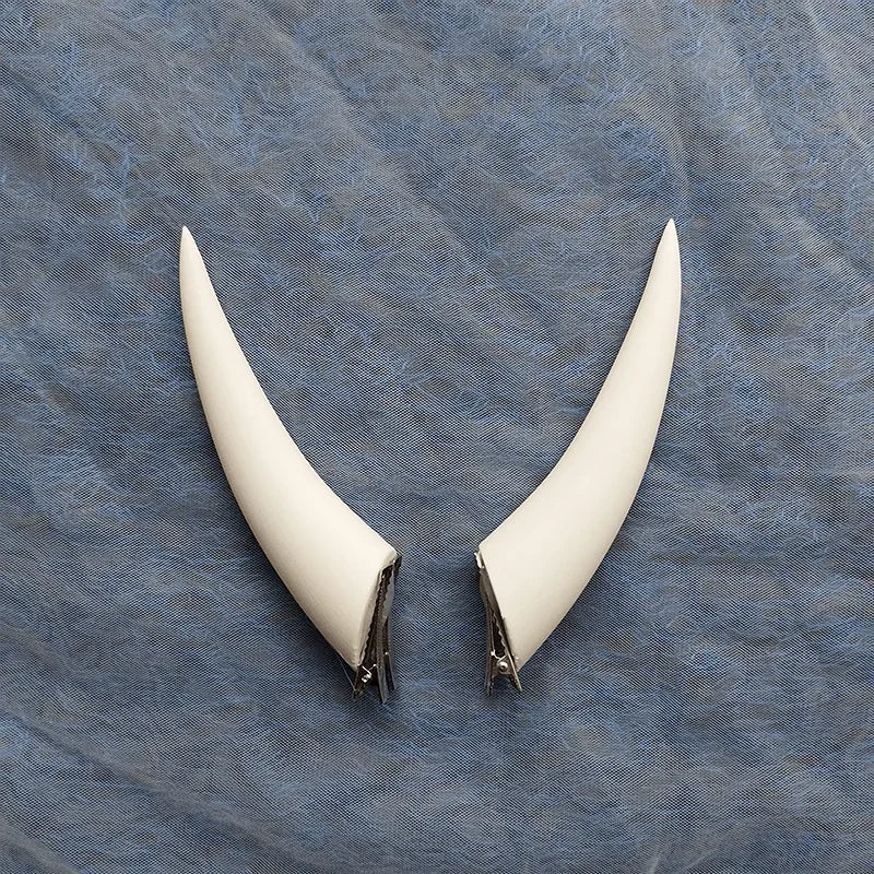 Gradient Devil Horns Hair Clip
