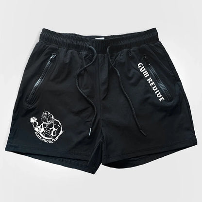 Double Zipper Pocket Training Shorts