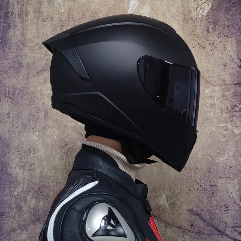 Double-Visor Full-Face Racing Helmet