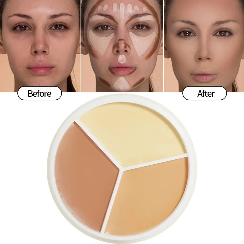 Three Color Concealer Cream Palette